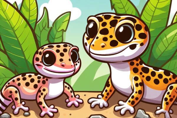 Baby and Adult Leopard Gecko Size