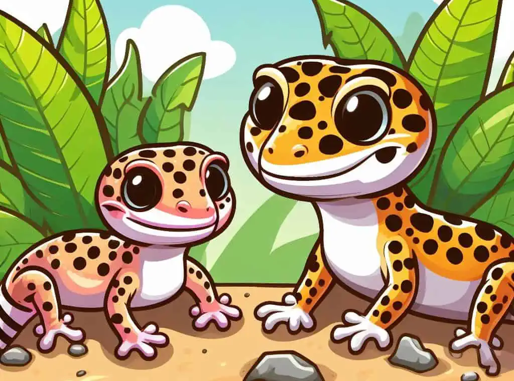 Baby and Adult Leopard Gecko Size