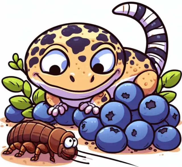 Can leopard geckos eat blueberries