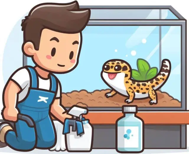 Cleaning a Leopard Gecko Enclosure