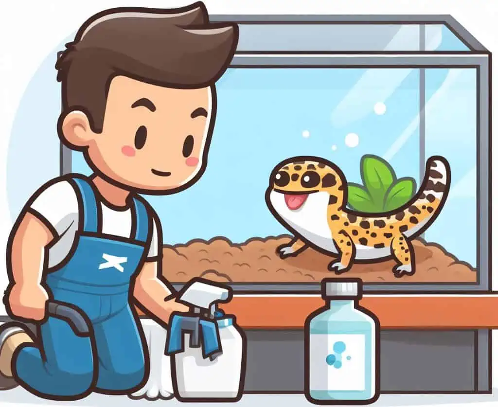 Cleaning a Leopard Gecko Enclosure