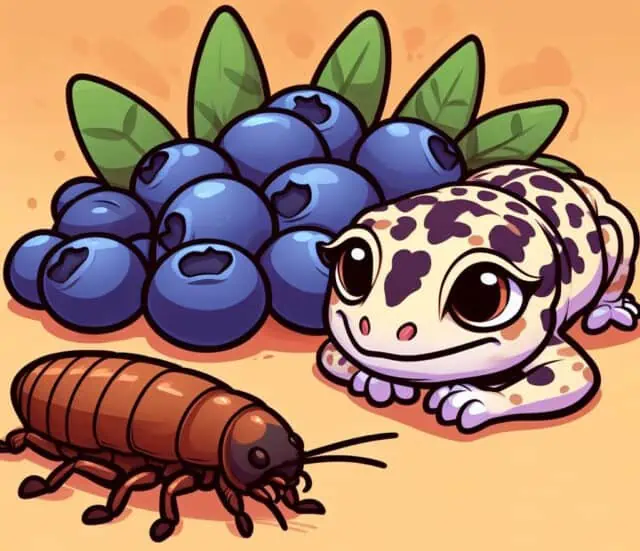 Leopard Gecko cant eat blueberries